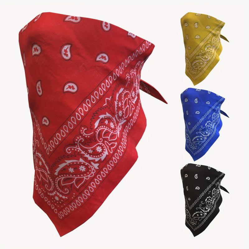 Boho Paisley Printed Scarf Vintage Square Turban Headwear Hair Accessories