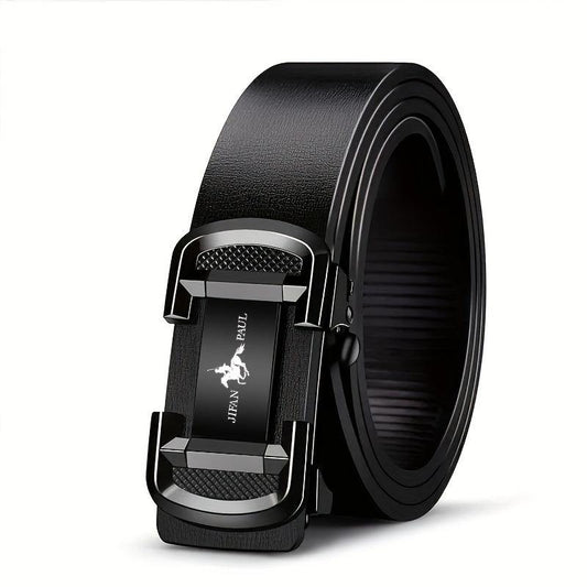 Men's Leather Belt With Automatic Buckle Business Casual Versatile Belt