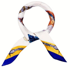 70cm Luxury Silk Scarf Print Satin Scarf Head Neck Scarf Inelasticity Hair Wrap