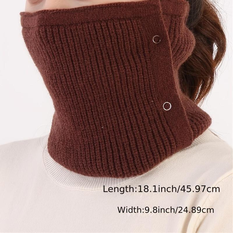 Winter Thermal Knit Scarf Neck Warmer for Women