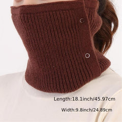 Winter Thermal Knit Scarf Neck Warmer for Women