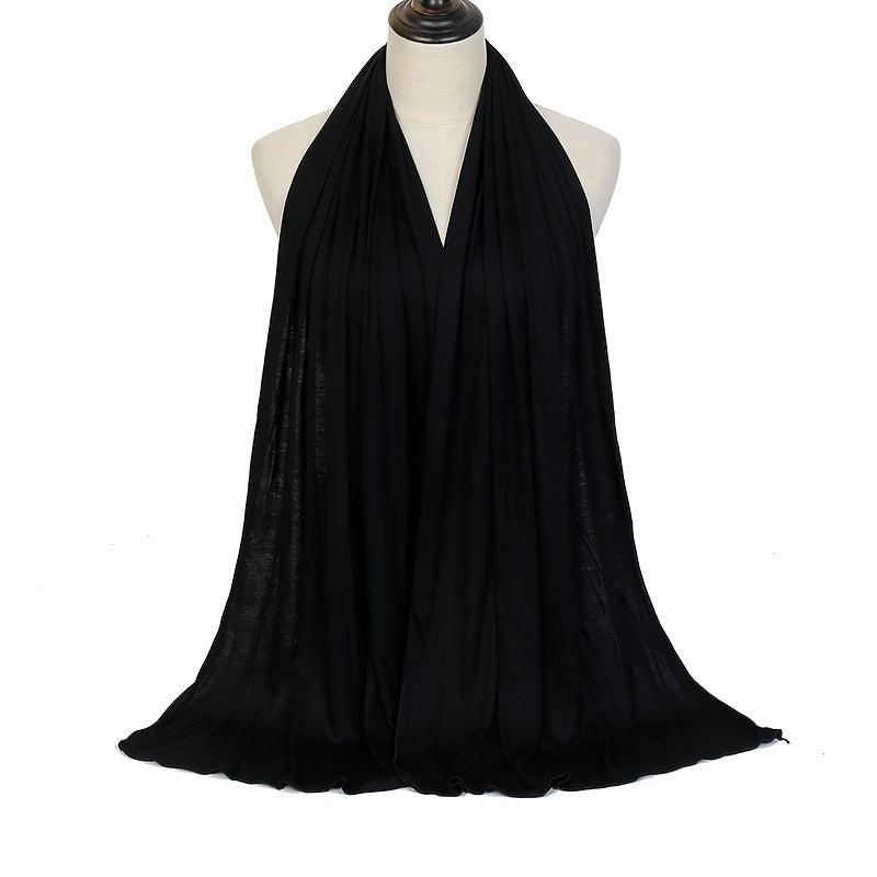 Stretchy Hijab Large Plain Maxi Scarf Shawl High Wrap Warm Eid Mothers