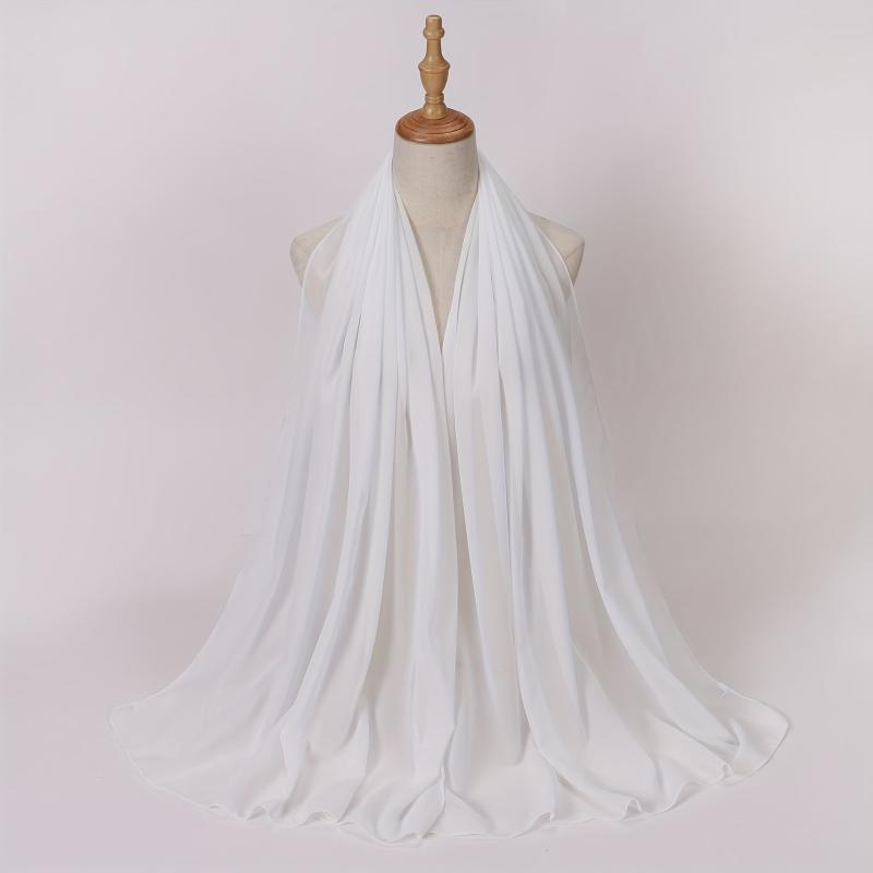 Chiffon Scarf Hijab Shawl Casual Head Wrap Turban Windproof Outdoor Travel