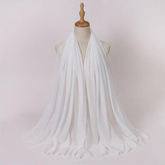 Chiffon Scarf Hijab Shawl Casual Head Wrap Turban Windproof Outdoor Travel
