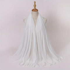 Chiffon Scarf Hijab Shawl Casual Head Wrap Turban Windproof Outdoor Travel