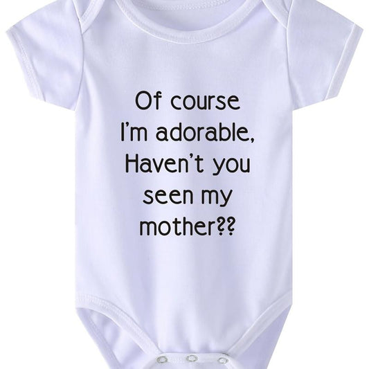 Baby Boys Adorable Short Sleeve Onesie for Summer