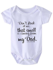 Girls Letter Print Short Sleeve Onesie - Pregnancy Announcement