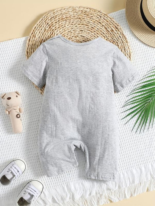 Giraffe Graphic Baby Romper Infant Cotton Summer Clothes