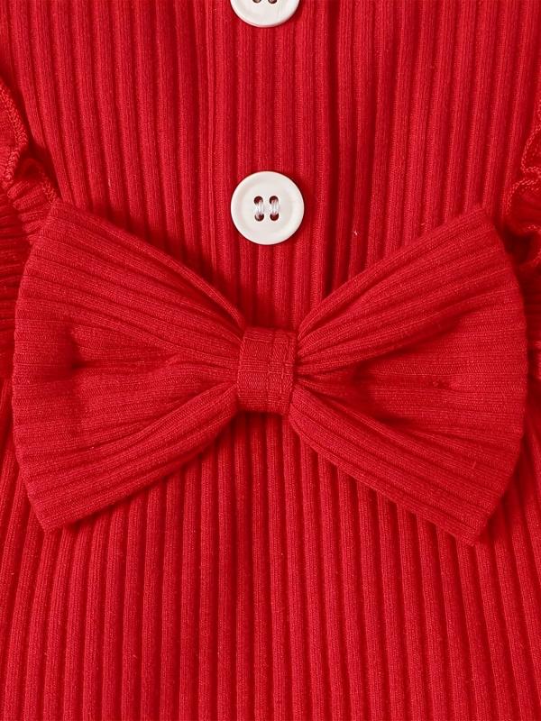 Cute Baby Girl 3-Piece Outfit Set Ruffle Top Leggings Bow Headband