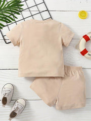 2pcs Baby Mama's Boy T-shirt & Shorts Set for Summer