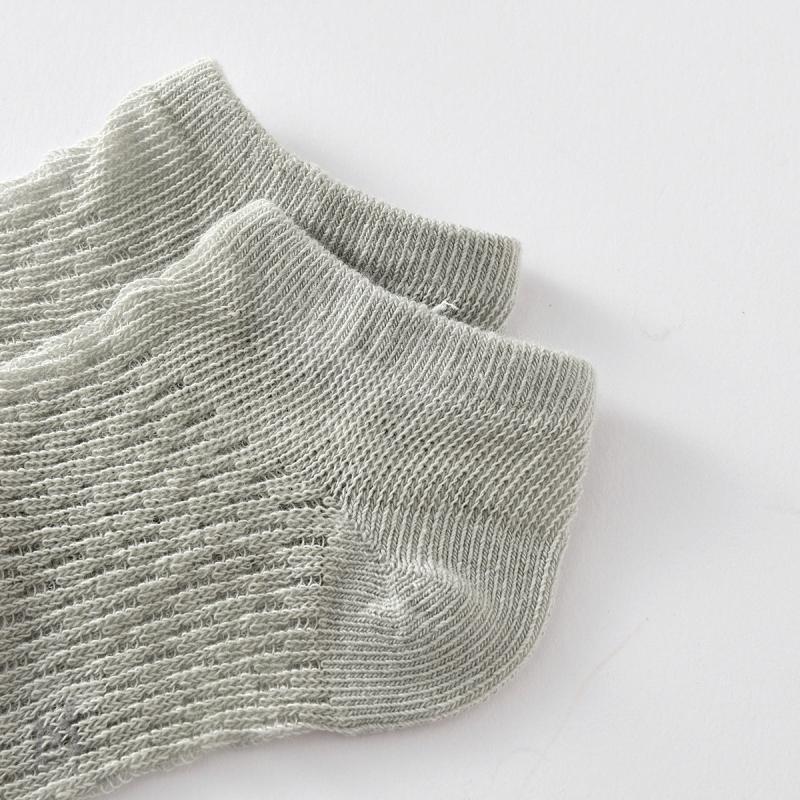 5 Pairs Kids Summer Mesh Boat Socks