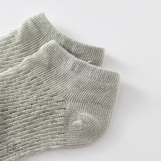 5 Pairs Kids Summer Mesh Boat Socks