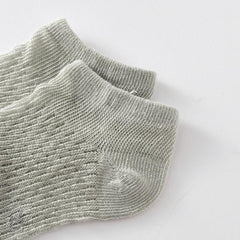 5 Pairs Kids Summer Mesh Boat Socks
