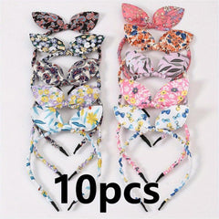 10pcs Bow Hair Hoop Kids Accessories