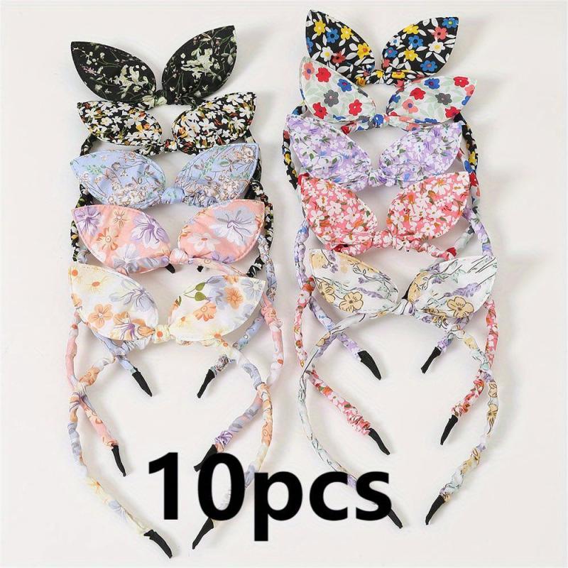 10pcs Bow Hair Hoop Kids Accessories