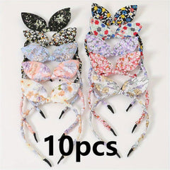 10pcs Bow Hair Hoop Kids Accessories