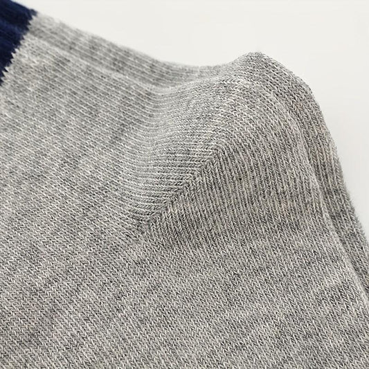 5pairs Kids Striped Breathable Soft Comfy Socks for Spring Summer