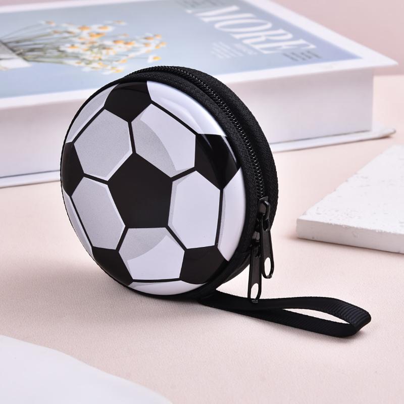 Kids Football Zipper Coin Purse Student Wallet For Boys And Girls