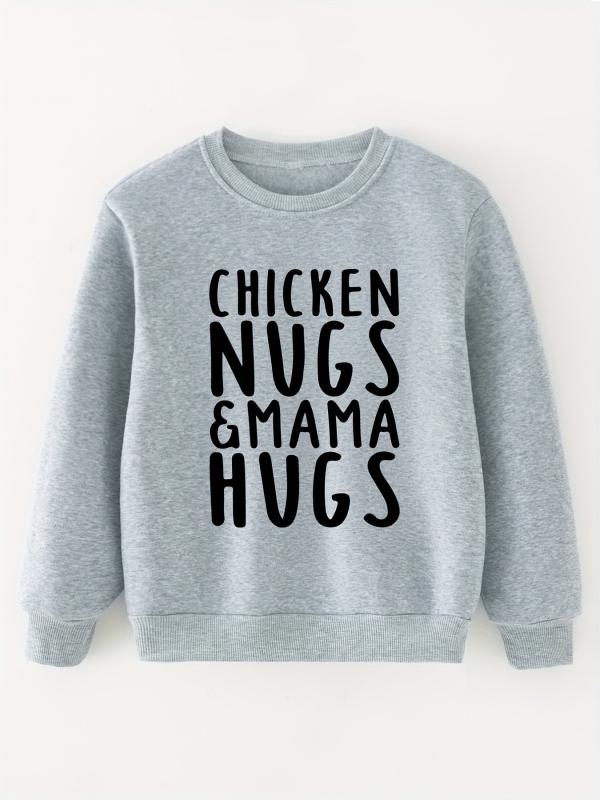 Boys Letter Graphic Sweatshirt Spring Fall