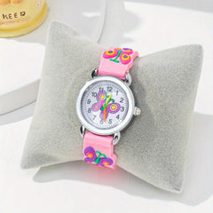 Kid's Butterfly Style Unicorn Watch Girls Accessories