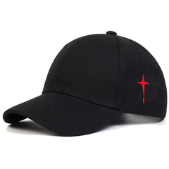 Casual Baseball Cap Cross Embroidery Dad Hat Adjustable Vintage Sports Hats