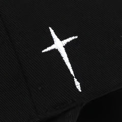 Casual Baseball Cap Cross Embroidery Dad Hat Adjustable Vintage Sports Hats