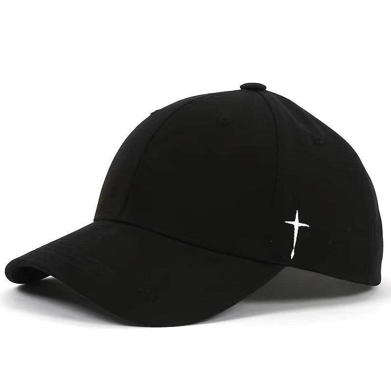 Casual Baseball Cap Cross Embroidery Dad Hat Adjustable Vintage Sports Hats