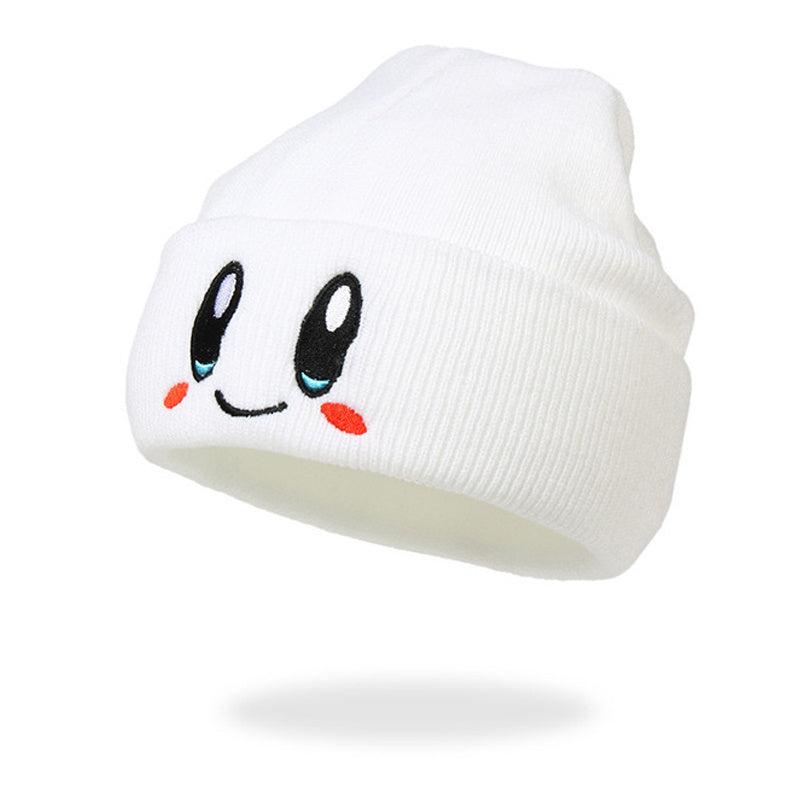 Cartoon Embroidery Beanie Hat Candy Knit Warm Skull Cap