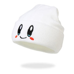 Cartoon Embroidery Beanie Hat Candy Knit Warm Skull Cap
