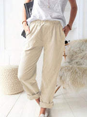High Waist Straight Leg Pants Casual Women's Clothing