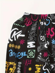 Carrot Pants Random Print Casual Pants Women's Clothing