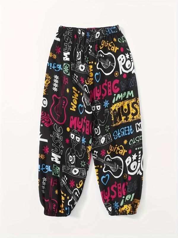 Carrot Pants Random Print Casual Pants Women's Clothing