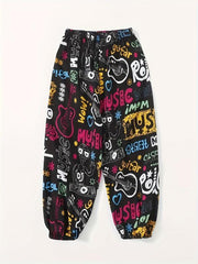 Carrot Pants Random Print Casual Pants Women's Clothing