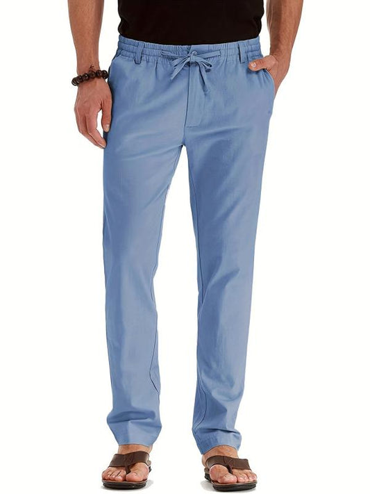 Men's Elastic Waist Business Casual Trousers