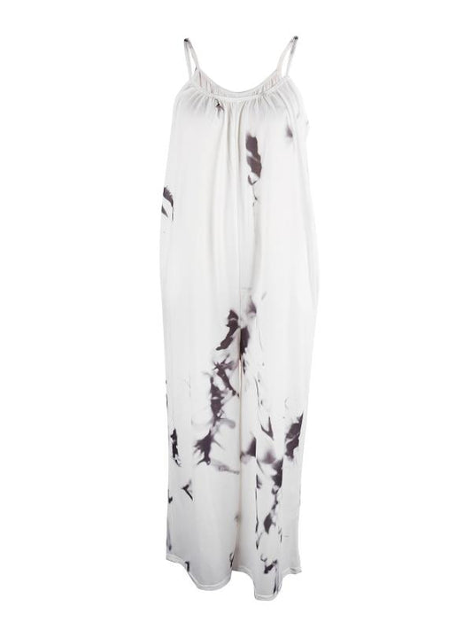 Boho Loose Tie Dye Cami Jumpsuit Wide Leg Romper