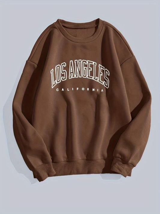 LA Print Crew Neck Sweatshirt