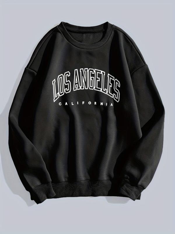 LA Print Crew Neck Sweatshirt