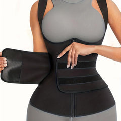 Zipper Corset Tank Top Waist Trainer Tummy Control Body Shaper