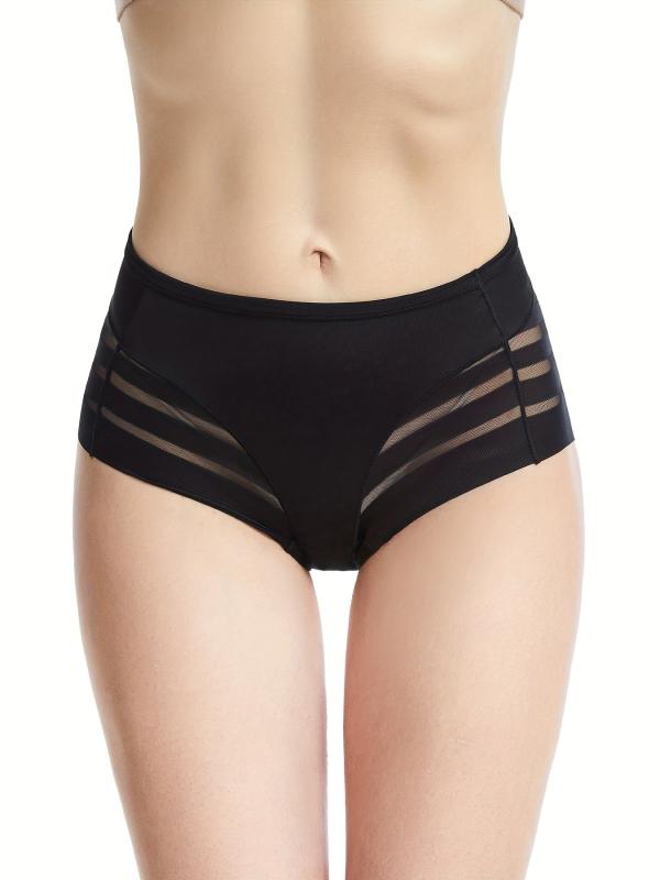 Mesh Stitching Shaping Panties Tummy Control Slimmer Panties