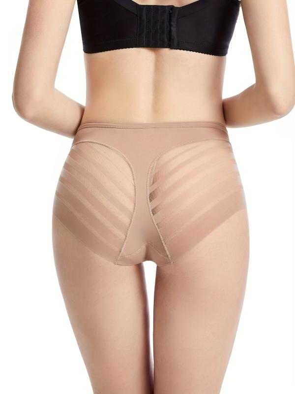 Mesh Stitching Shaping Panties Tummy Control Slimmer Panties