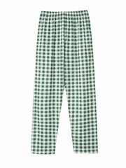 Plaid Pajama Bottoms Colorblock Comfort Loose Long Pants Women's Loungewear