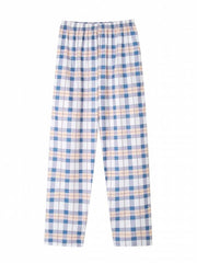 Plaid Pajama Bottoms Colorblock Comfort Loose Long Pants Women's Loungewear