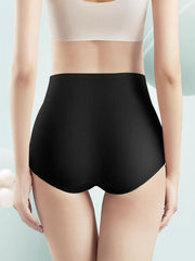 4pcs Seamless High Waist Briefs Stretchy Intimates Panties Women's Lingerie