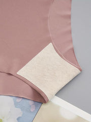 5pcs Seamless Solid Briefs Comfy & Stretchy Intimates Panties
