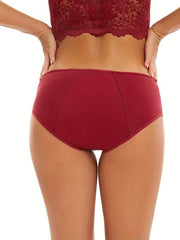 3pcs Menstrual Period Panties Full Cover Anti Leak Women's Lingerie