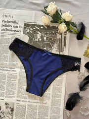 5pcs Lace Briefs Colorblock Intimates Panties Women's Lingerie
