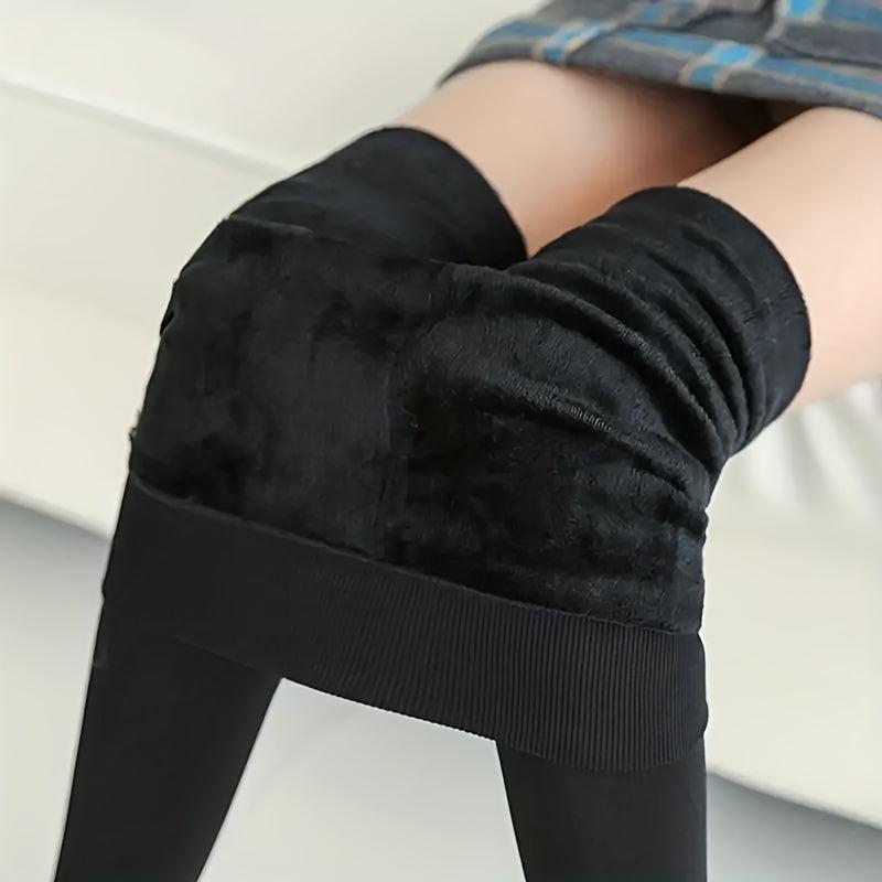 Plush Lined High Waist Leggings for Women
