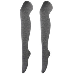 Solid Thigh High Socks Over The Knee Stockings