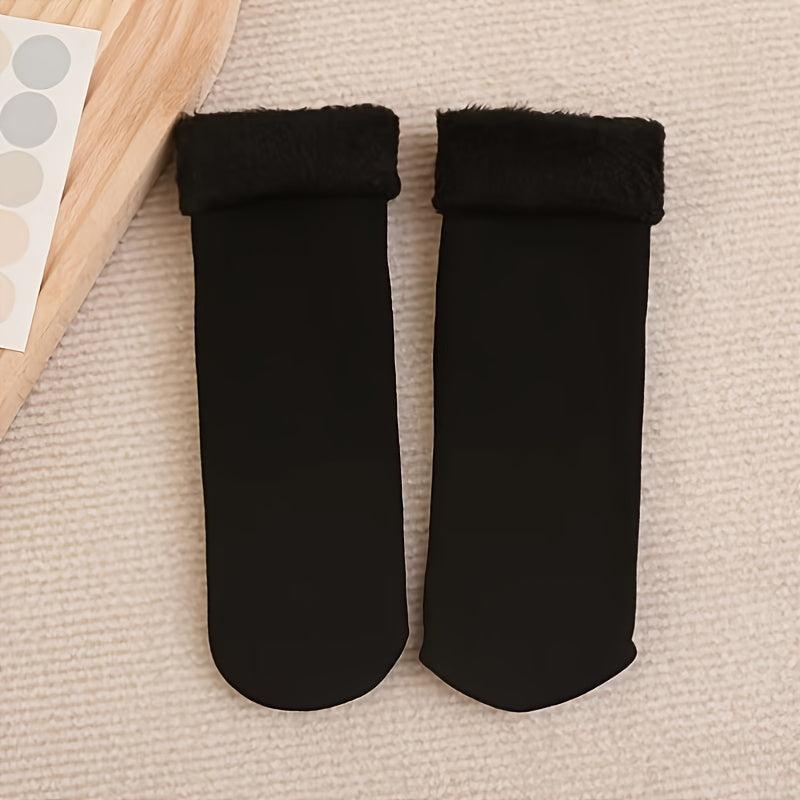 Women's Thermal Floor Socks - 1 Pair Solid Color