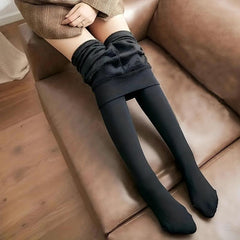 Plush Lined Tights High Waisted Thermal Leggings Women's Stockings